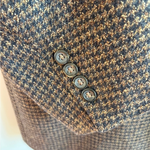 Made In Italy Wool/Cashmere Checkered Blazer​ - Picture 8 of 15